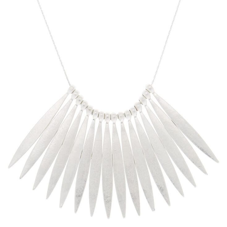 Claire's Collier volumineux style clouté couleur argenté