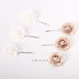 Neutral Spring Flower Hair Pins - Dusty Pink, 6 Pack,