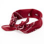 Bandeau bandana motif cachemire - Bordeaux,