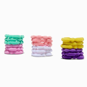 Claire&#39;s Club Pastel Bubble Mini Hair Ties - 18 Pack,