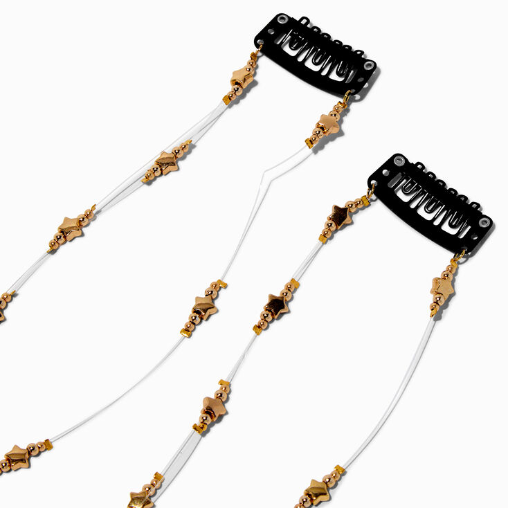 Gold Star Clip In Extensions - 2 Pack,