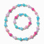Claire&#39;s Club Mermaid Textured Beaded Jewelry Set - 2 Pack,