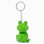 Green Frog Water-Filled Glitter Keychain,