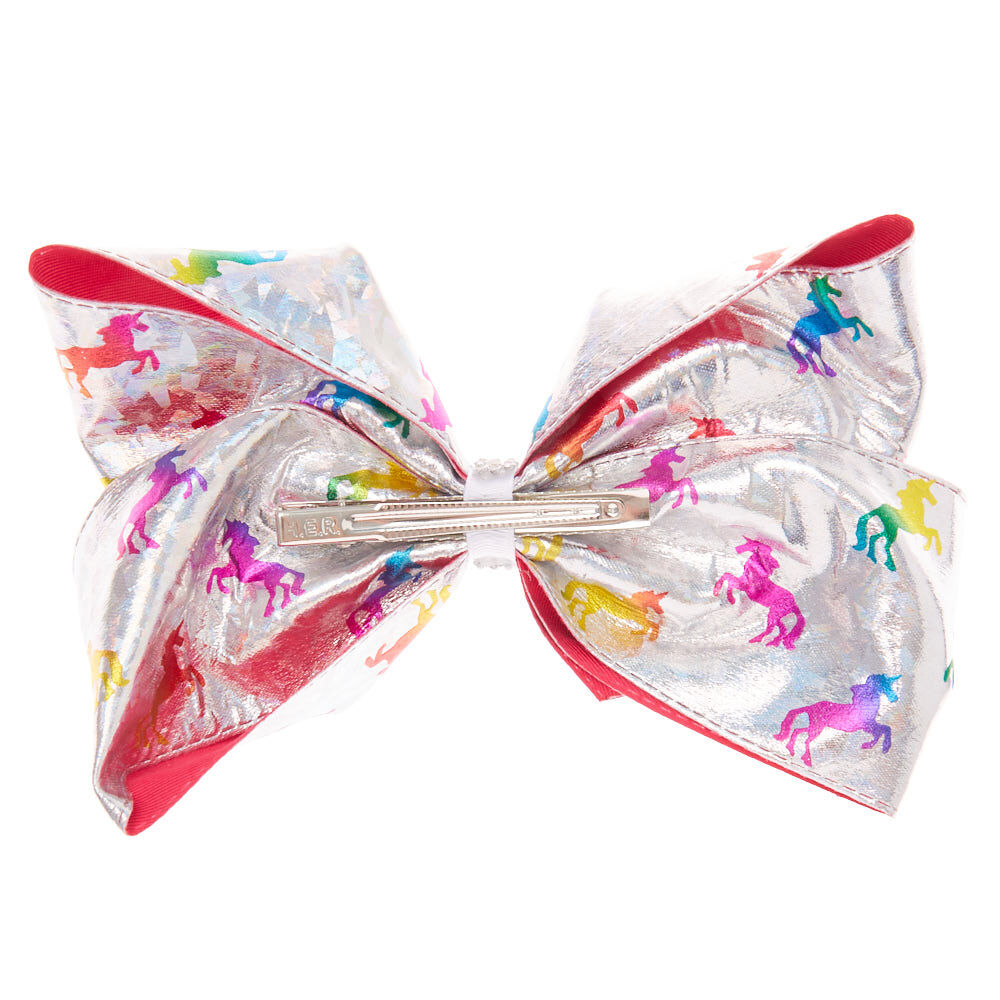 JoJo Siwa™ Large Unicorn Wonder Hair Bow – Silver,