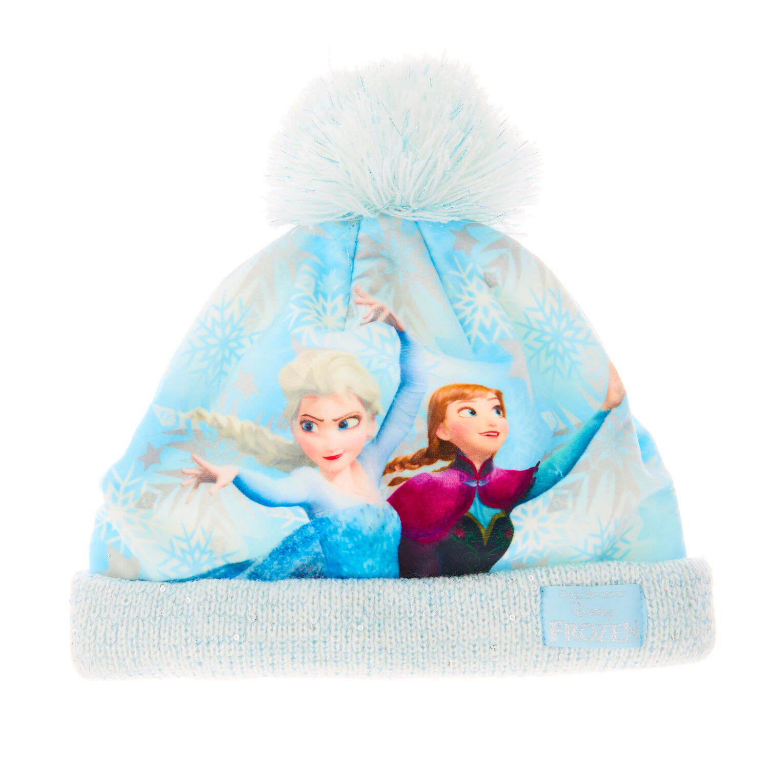 Chapeaushop Bonnet avec Paillettes Elsa et Anna Frozen Bonnet pour Jeune Fille