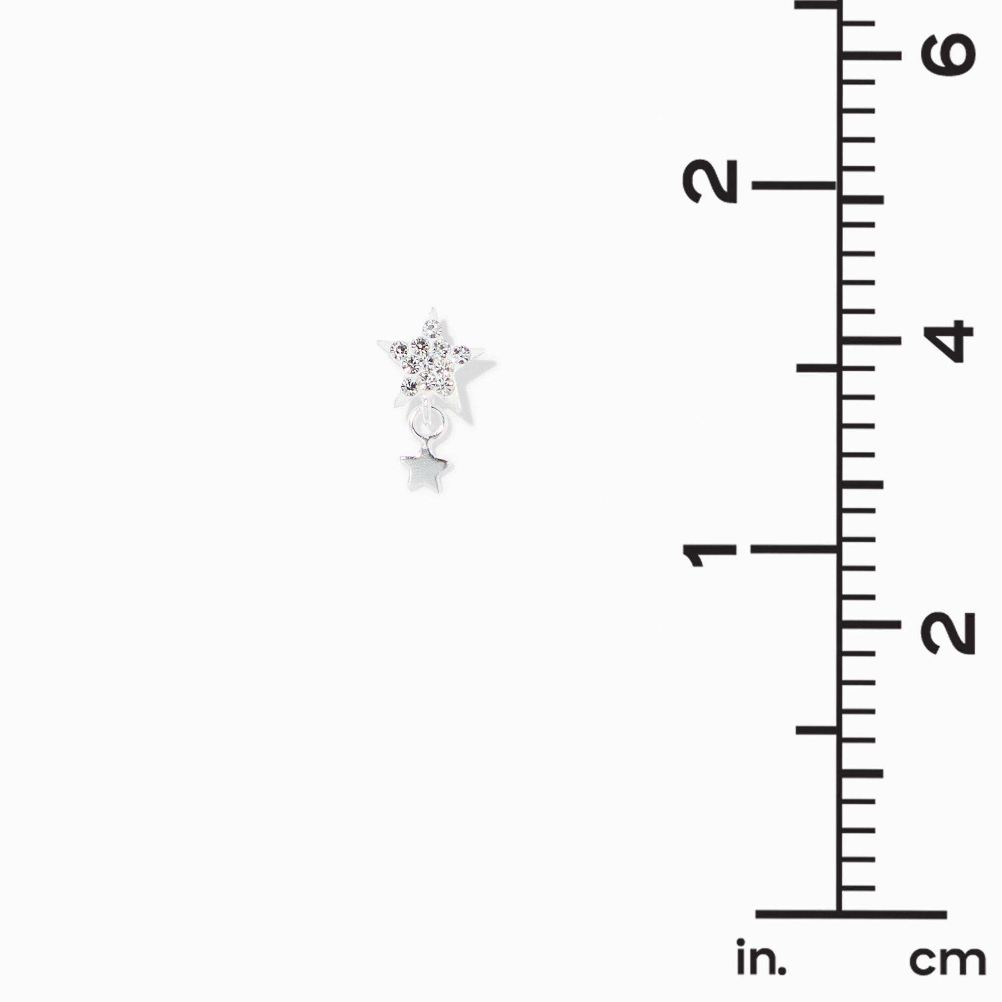 Crystal star cheap drop earrings