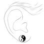 Heart Yin Yang Faux Ear Plug Earrings,