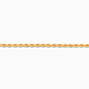 C LUXE by Claire&#39;s 18k Yellow Gold Plated Woven Rope Chain Anklet,