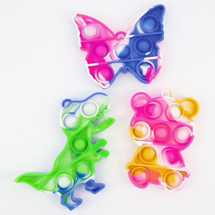 Mini Tie Dye Pop Poppers Fidget Toy &ndash; 3 Pack,