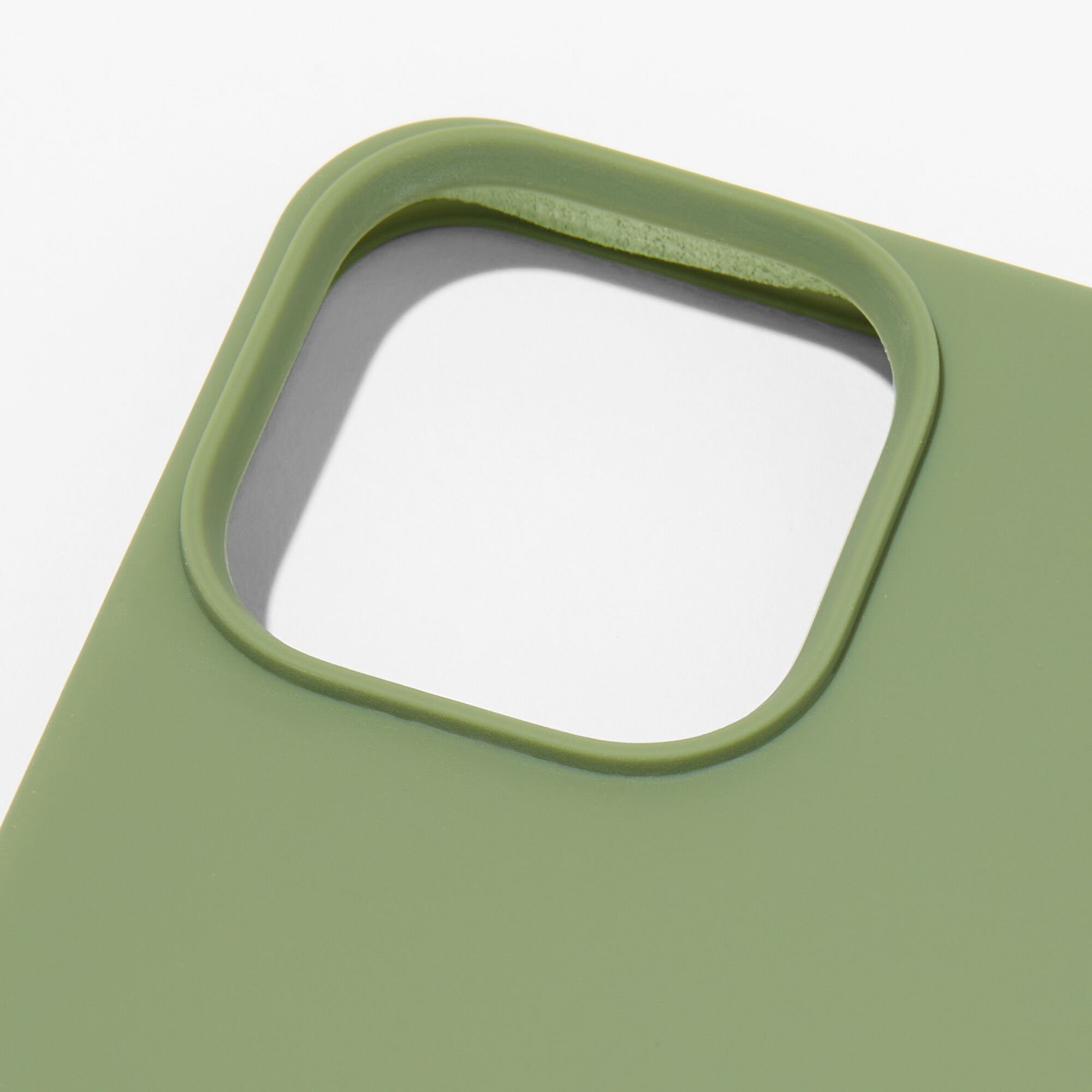 Solid Sage Green Silicone Phone Case - Fits iPhone® 13 Pro,