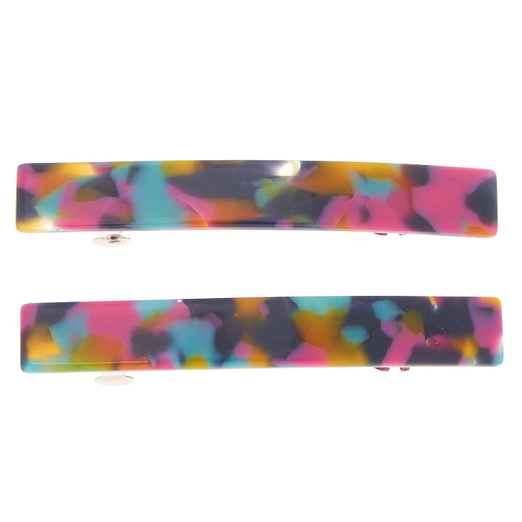Lot de 2&nbsp;barrettes &agrave; cheveux en r&eacute;sine d&#39;imitation,