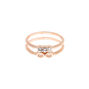 Rose Gold Infinity Stone Midi Ring,