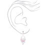 1.5&quot; Iridescent Sequin Chandelier Clip On Drop Earrings,