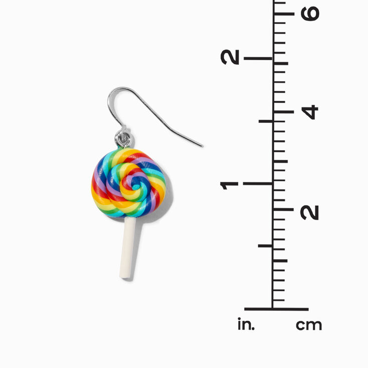 Silver 1&quot; Fimo Clay Junk Food Drop Earrings - 3 Pack,