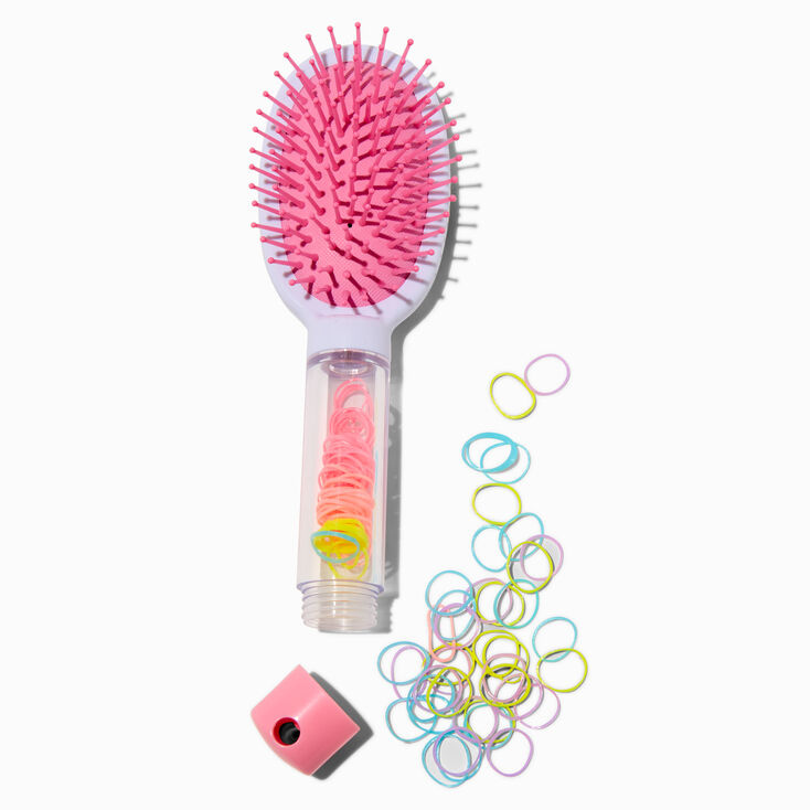 Claire&#39;s Club Rainbow Star Paddle Hair Brush Set,