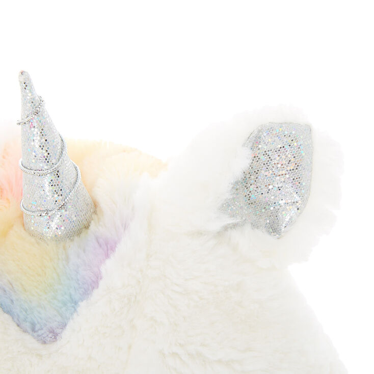Unicorn Hood With Paw Mittens - White,