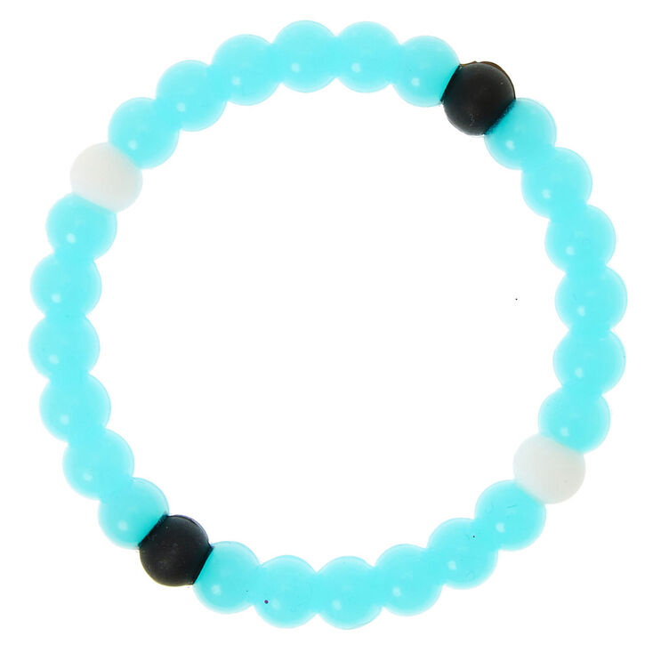 Glow In The Dark Fortune Stretch Bracelet - Blue,