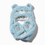 Claire&#39;s Club Fuzzy Blue Bear Headscarf,