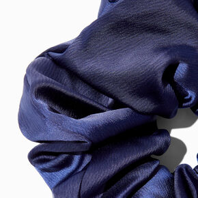 Navy Silky Giant Hair Scrunchie,