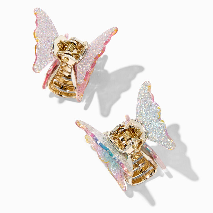 Claire&#39;s Club Glitter Fairy Wings Hair Claw Clip - 2 Pack,