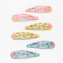 Claire&#39;s Club Rainbow Fruit Snap Hair Clips - 6 Pack,