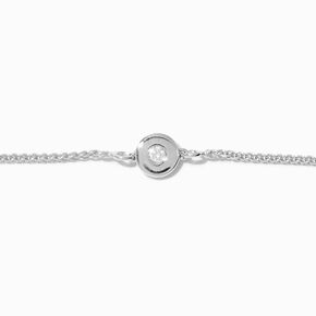 C LUXE by Claire&#39;s Sterling Silver 1/20 ct. tw. Round Lab Grown Diamond Bolo Bracelet,