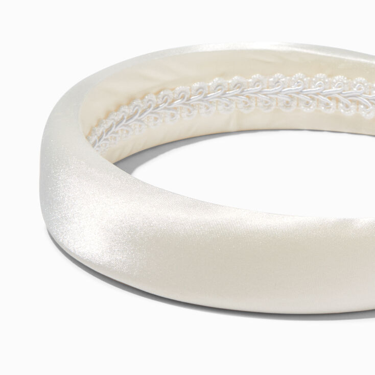 Claire&#39;s Ivory Satin Headband,