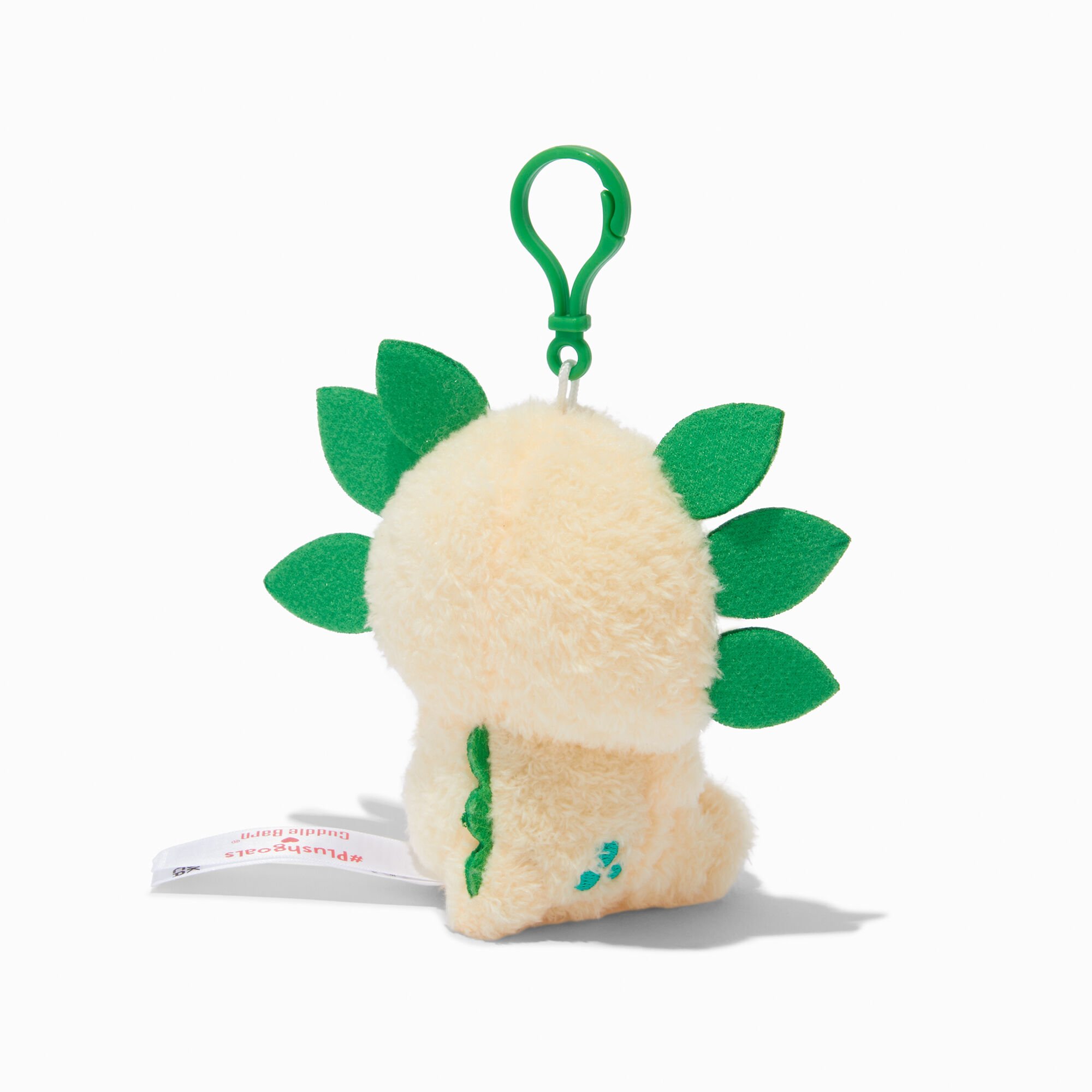 #Plush Goals by Cuddle Barn® Claire's Exclusive 5'' Leia the Leafy Axolotl Soft Toy Bag Clip,