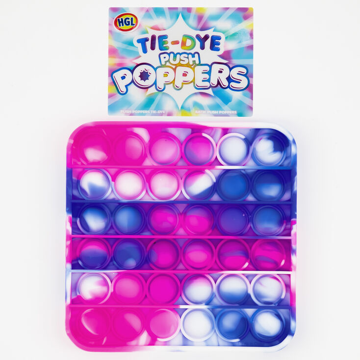 Tie-Dye Push Poppers Fidget Toy &ndash; Styles May Vary,