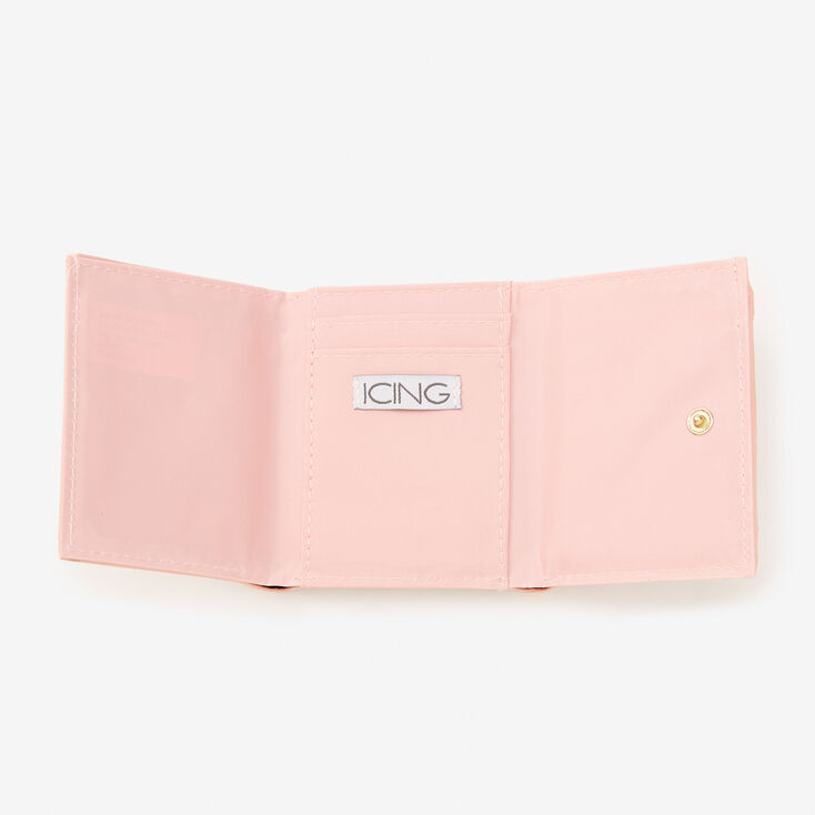 Claire's Pink Trifold Wallet | Marble