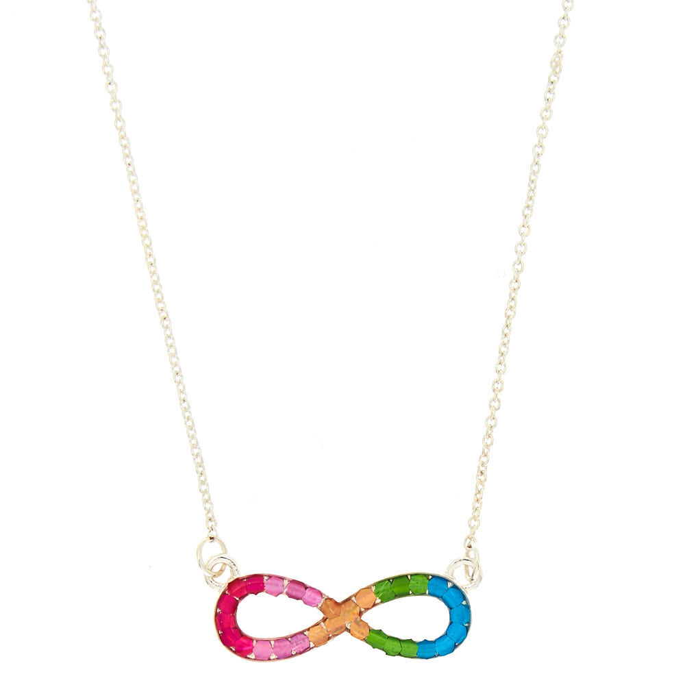 Rainbow infinity necklace hotsell