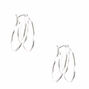 Silver-tone 20mm Triple Hoop Earrings,