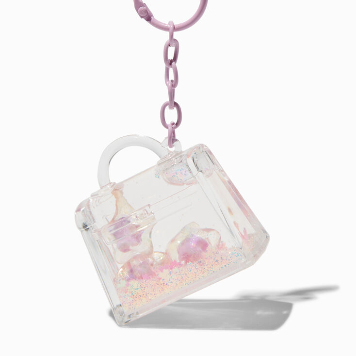 Designer Purse Water-Filled Keychain,