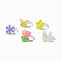 Claire&#39;s Club Bloom Bunny Rings - 5 Pack,