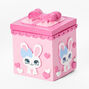 Glitter Pink Bunny Trinket Keepsake Box,