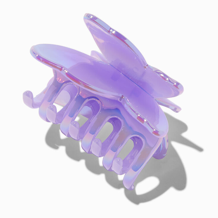 Purple Iridescent Butterfly Hair Claw,