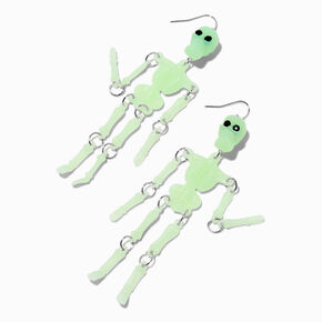 Glow in the Dark Skeleton Drop Earrings,