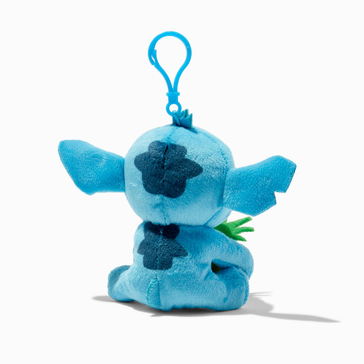 Disney Stitch Pineapple Claire&#39;s Exclusive Plush Bag Clip,