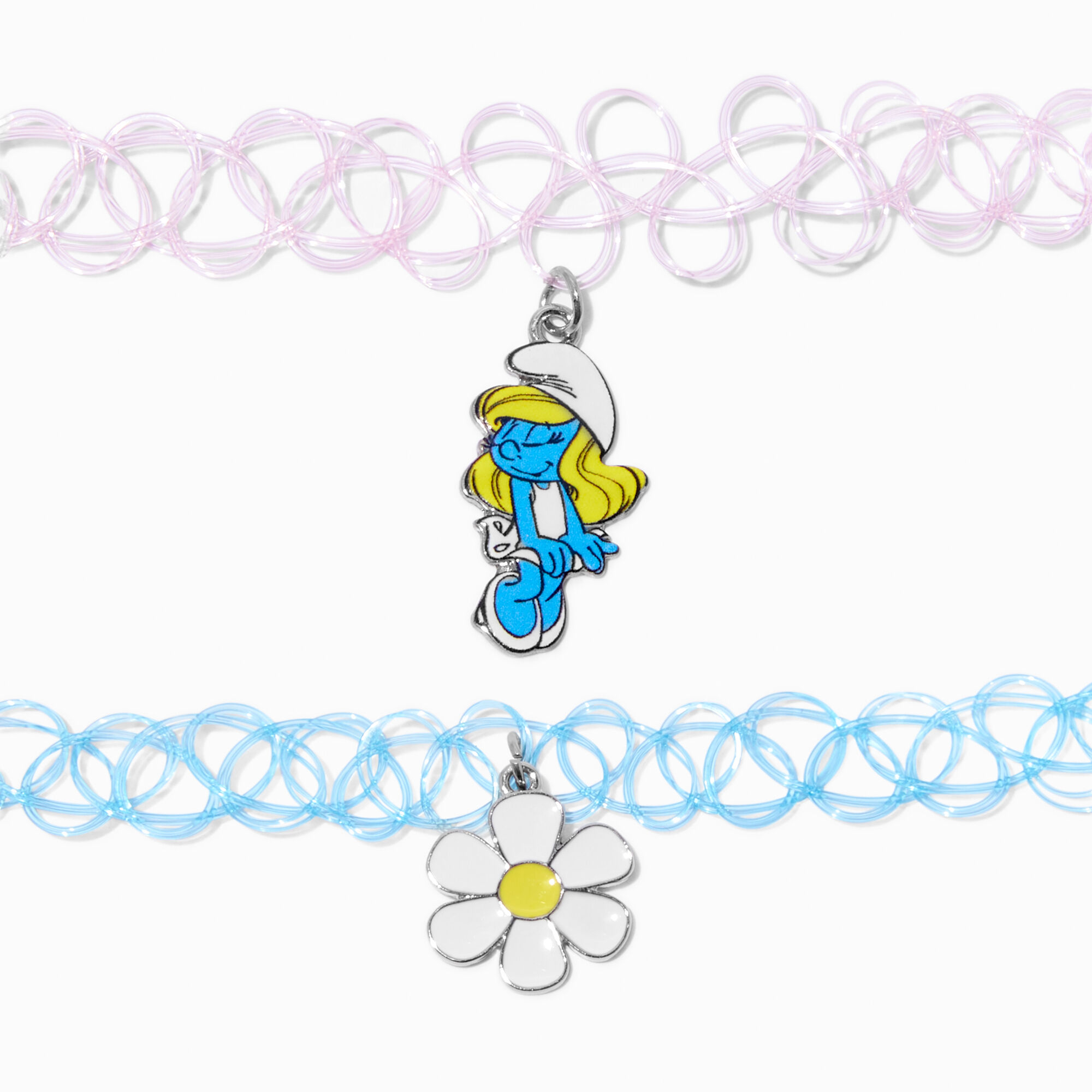 The Smurfs™ Claire's Exclusive Tattoo Choker Necklace Set - 2 Pack,
