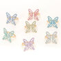 Claire&#39;s Club Pastel Glitter Butterfly Rings - 7 Pack,