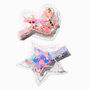 Claire&#39;s Club Shaker Heart &amp; Star Hair Clips - 2 Pack,