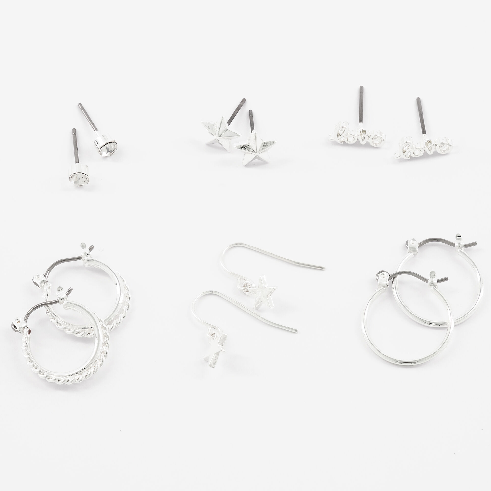 Sky Brown™ Stud and Hoop Earrings - 6 Pack,