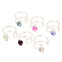 Silver Crystal Ear Cuffs - 6 Pack,