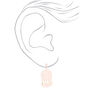 Rose Gold 1&quot; Dream Catcher Clip On Drop Earrings,