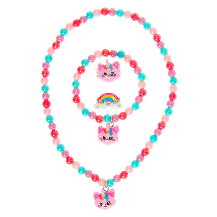Lot d&rsquo;accessoires chat Club&nbsp;Claire&#39;s - Couleur argent&eacute;,