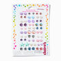 Boucles d&#39;oreilles autocollantes sir&egrave;ne Claire&#39;s&nbsp;Club - Lot de 30,