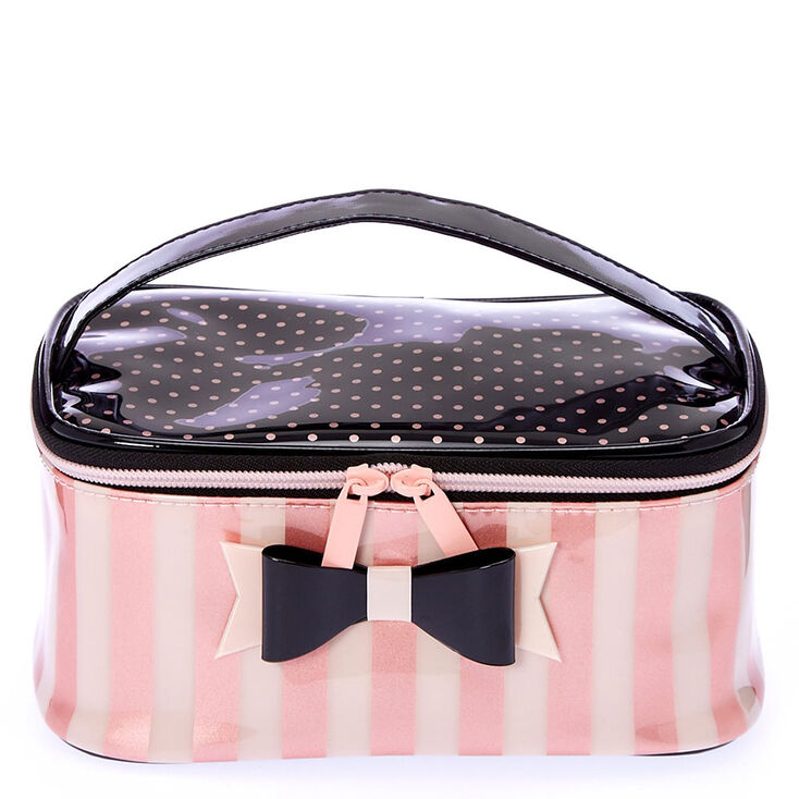 Striped Bridesmaid Cosmetic Bag – The Persnickety Bride