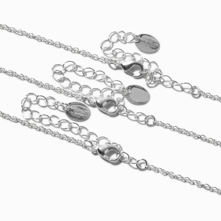 Best Friends Purple Ombre Heart Pendant Necklaces - 3 Pack,