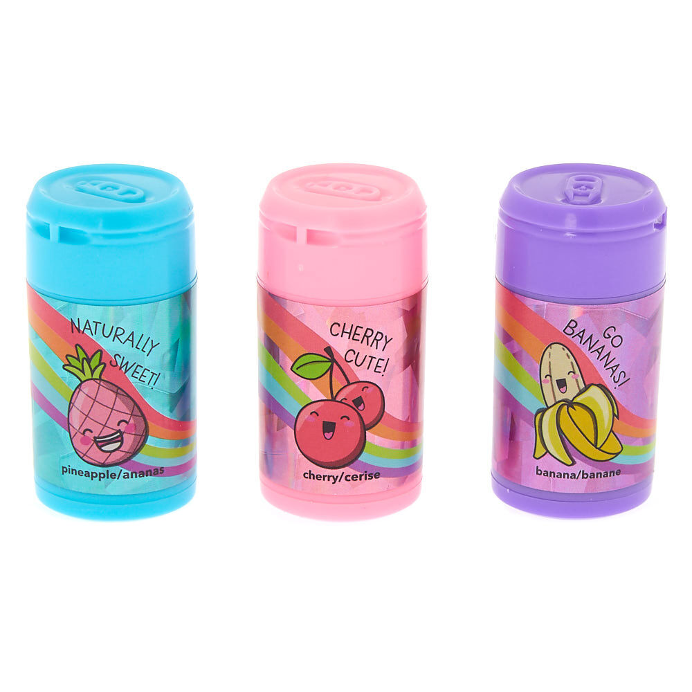 Fruity Lip Balm Cans Set - 3 Pack,