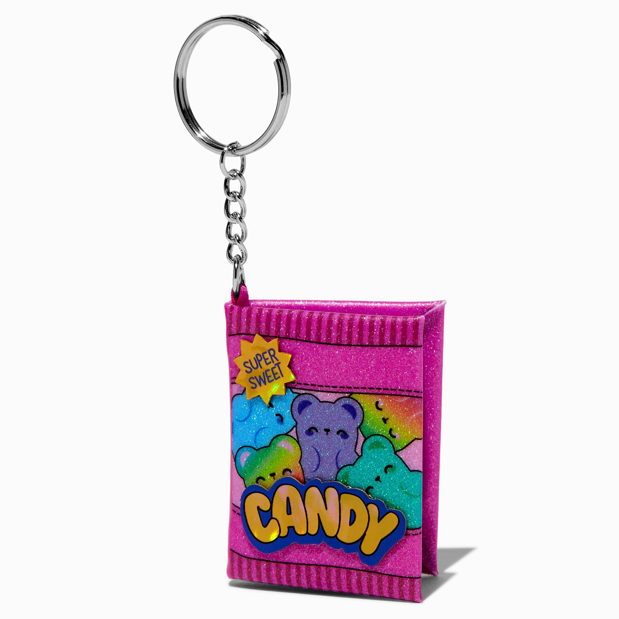 Pink Glitter Candy Mini Diary Keyring,